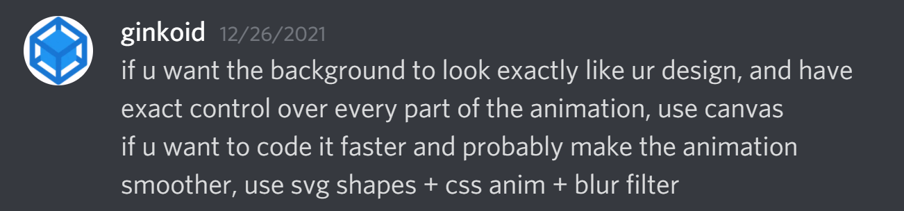 Ginkoid's wise words, via Discord.