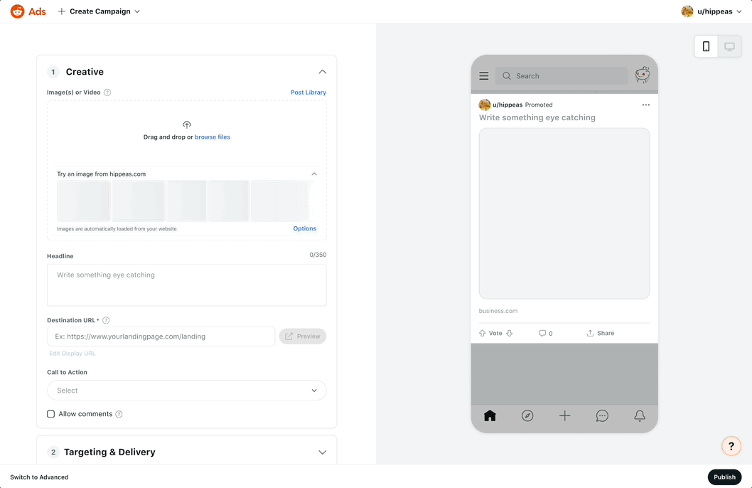 Main user flow.